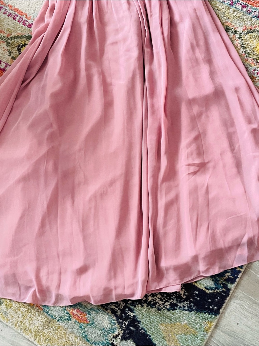 Elegant Mauve Lace-Top Maxi Dreas for Women - Picture 4 of 7